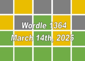 ‘Wordle’ Answer Today 1364 March 14th 2025 – Hints and Solution (3/14/25)