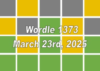 ‘Wordle’ Answer Today 1373 March 23rd 2025 – Hints and Solution (3/23/25)