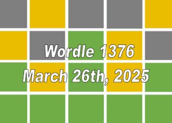 ‘Wordle’ Answer Today 1376 March 26th 2025 – Hints and Solution (3/26/25)