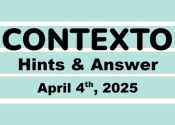 ‘Wordle’ Answer Today 1385 April 4th 2025 – Hints and Solution (4/4/25)