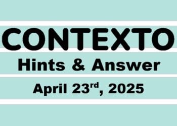 ‘Wordle’ Answer Today 1404 April 23rd 2025 – Hints and Solution (4/23/25)