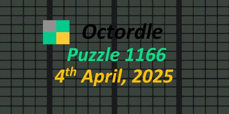 Daily Octordle 4th April 2025 Answers Today 1166