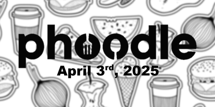 Daily Phoodle - 3rd April 2024