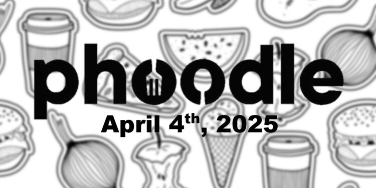 Daily Phoodle - 4th April 2024