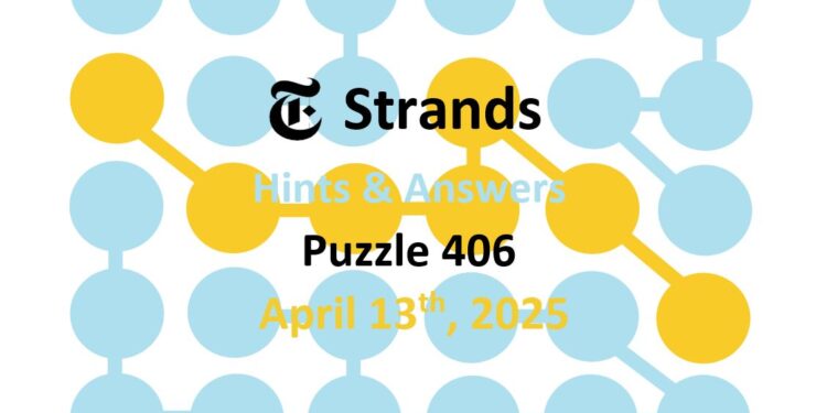 Daily Strands 406 Answers Today - 13th April 2025