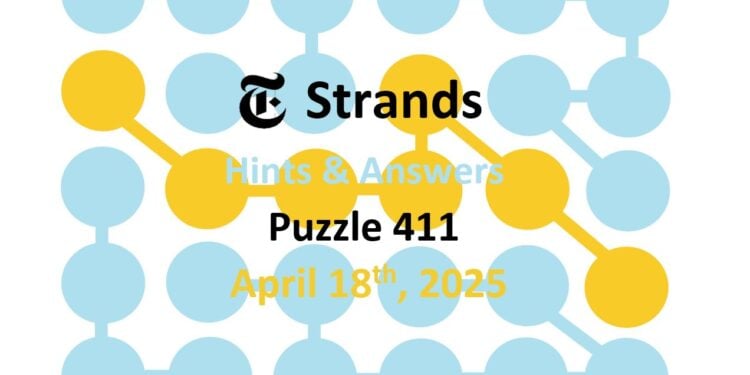 Daily Strands 411 Answers Today - 18th April 2025