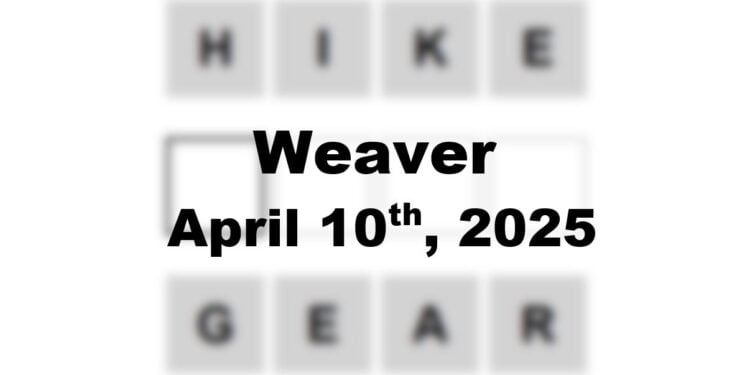 Daily Weaver Answers - 10th April 2025