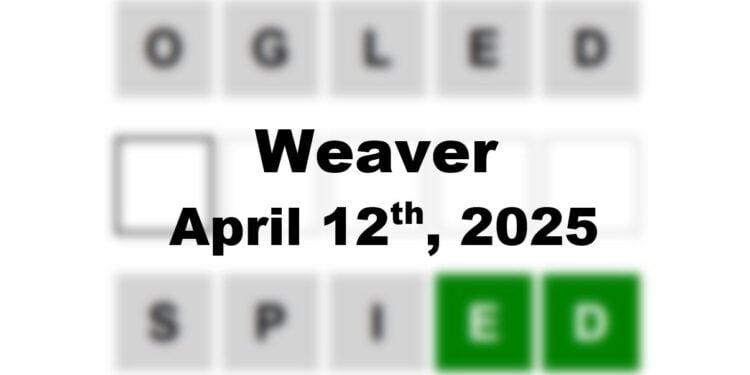 Daily Weaver Answers - 12th April 2025