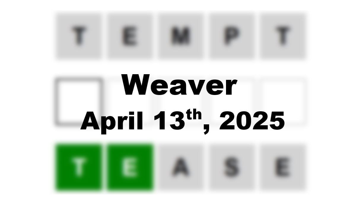 ‘Wordle’ Answer Today 1394 April 13th 2025 – Hints and Solution (4/13/25)
