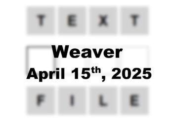 ‘Wordle’ Answer Today 1396 April 15th 2025 – Hints and Solution (4/15/25)