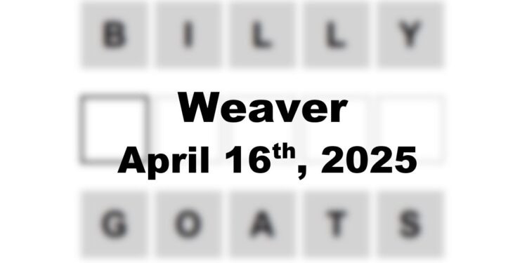 Daily Weaver Answers - 16th April 2025