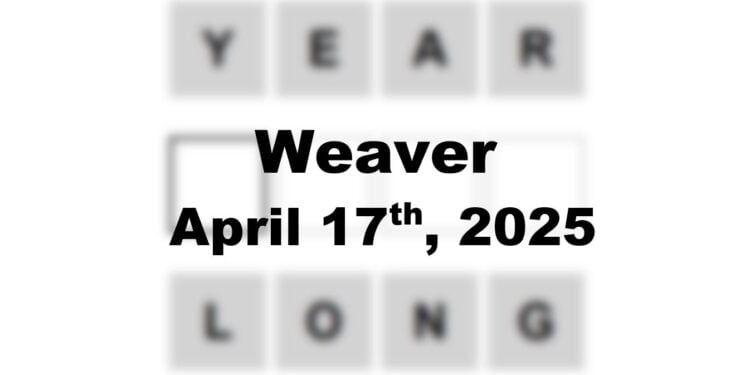Daily Weaver Answers - 17th April 2025