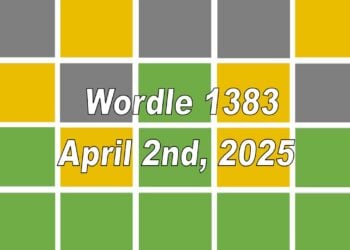 ‘Wordle’ Answer Today 1383 April 2nd 2025 – Hints and Solution (4/2/25)