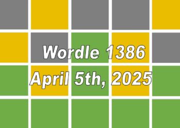 ‘Wordle’ Answer Today 1386 April 5th 2025 – Hints and Solution (4/5/25)