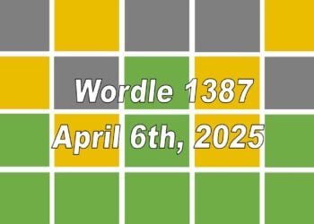 ‘Wordle’ Answer Today 1387 April 6th 2025 – Hints and Solution (4/6/25)