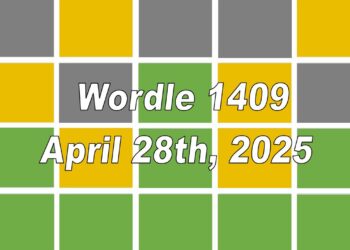 ‘Wordle’ Answer Today 1409 April 28th 2025 – Hints and Solution (4/28/25)