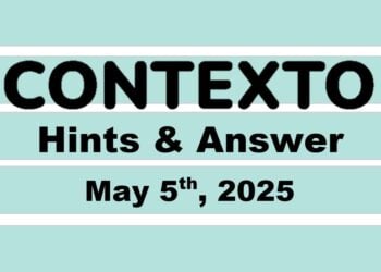 ‘Wordle’ Answer Today 1416 May 5th 2025 – Hints and Solution (5/5/25)