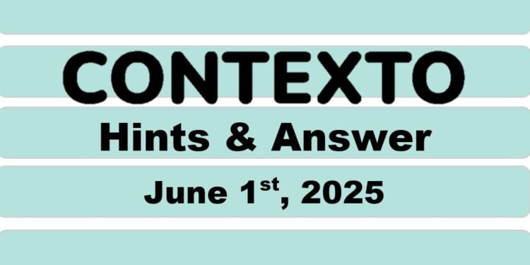 Daily Contexto 986 - June 1st 2025