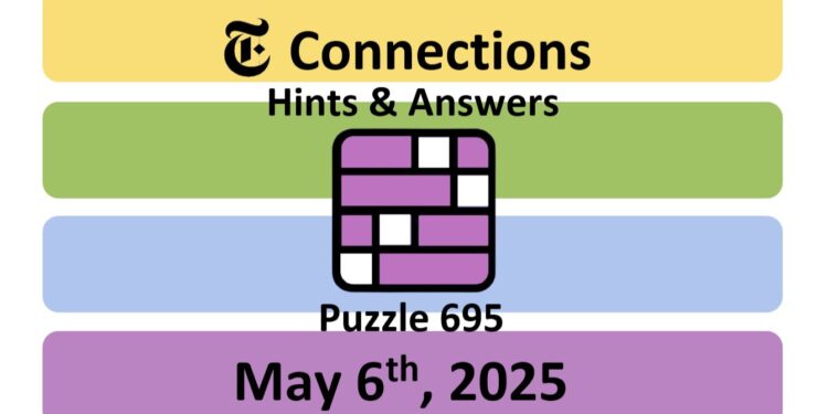 Daily NYT Connections 695 Answers - 6th May 2025