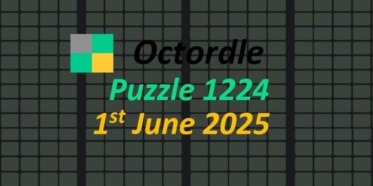 Daily Octordle 1st June 2025 Answers Today 1223