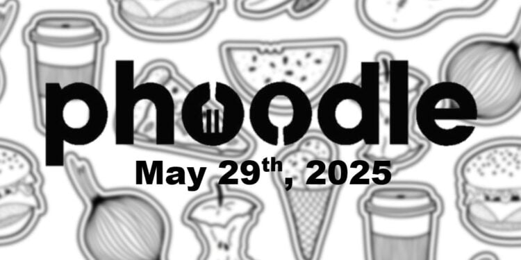 Daily Phoodle - 29th May 2025