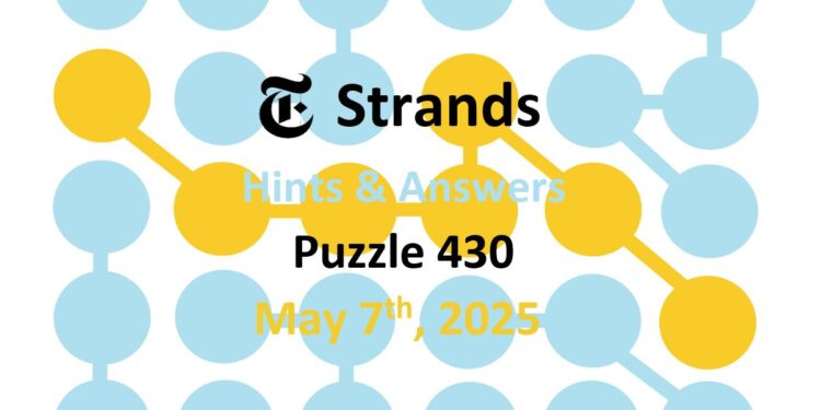 Daily Strands 430 Answers Today - 7th May 2025