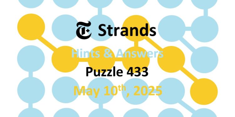 Daily Strands 433 Answers Today - 10th May 2025