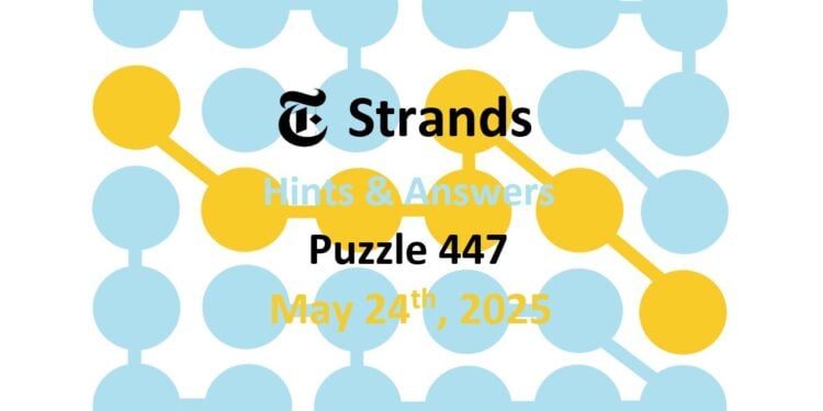 Daily Strands 447 Answers Today - 24th May 2025