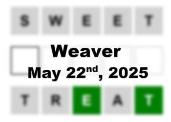 Today’s ‘Weaver’ Answer: May 22nd 2025 Hints and Solution