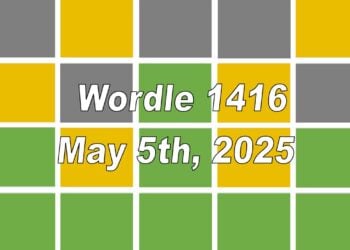 ‘Wordle’ Answer Today 1416 May 5th 2025 – Hints and Solution (5/5/25)