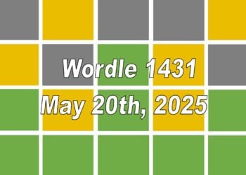 ‘Wordle’ Answer Today 1431 May 20th 2025 – Hints and Solution (5/20/25)