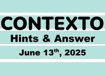 ‘Wordle’ Answer Today 1455 June 13th 2025 – Hints and Solution (6/13/25)