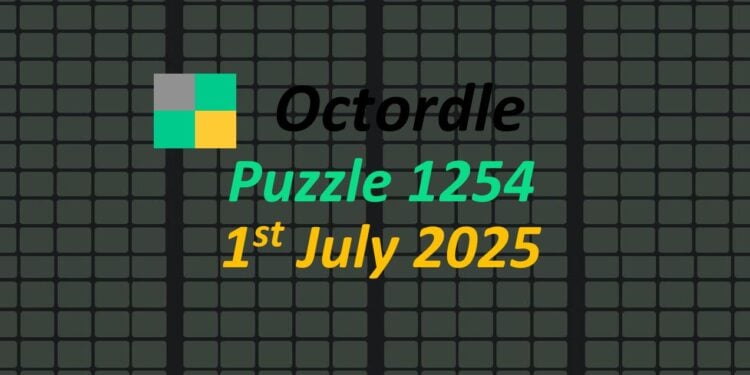 Daily Octordle 1st July 2025 Answers Today 1254