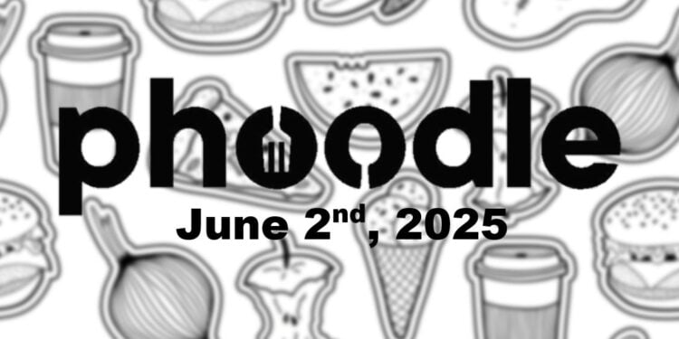 Daily Phoodle - 2nd June 2025