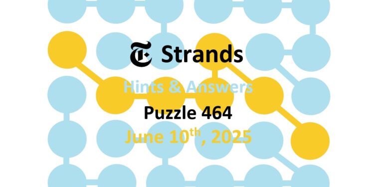 Daily Strands 464 Answers Today - 10th June 2025