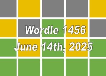‘Wordle’ Answer Today 1456 June 14th 2025 – Hints and Solution (6/14/25)