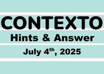 ‘Wordle’ Answer Today 1476 July 4th 2025 – Hints and Solution (7/4/25)