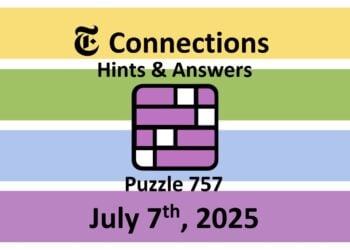 ‘Wordle’ Answer Today 1479 July 7th 2025 – Hints and Solution (7/7/25)