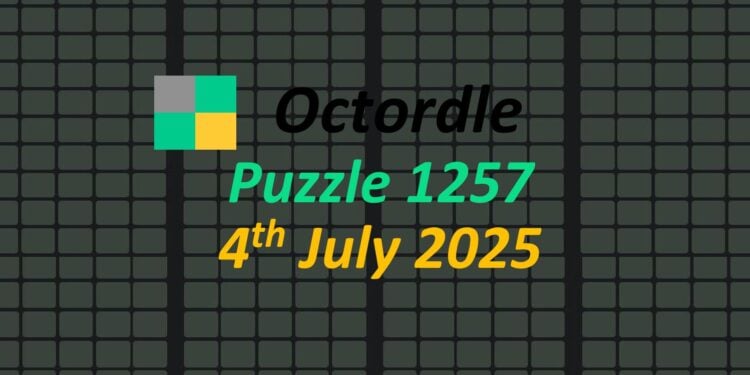 Daily Octordle 4th July 2025 Answers Today 1257