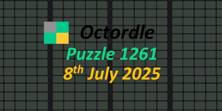 Daily Octordle 8th July 2025 Answers Today 1261