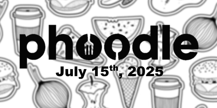 Daily Phoodle - 15th July 2025