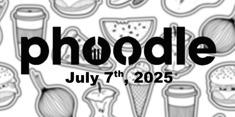 Daily Phoodle - 7th July 2025