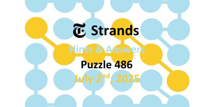 Daily Strands 486 Answers Today - 2nd July 2025
