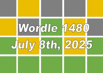 ‘Wordle’ Answer Today 1480 July 8th 2025 – Hints and Solution (7/8/25)