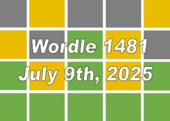 ‘Wordle’ Answer Today 1481 July 9th 2025 – Hints and Solution (7/9/25)