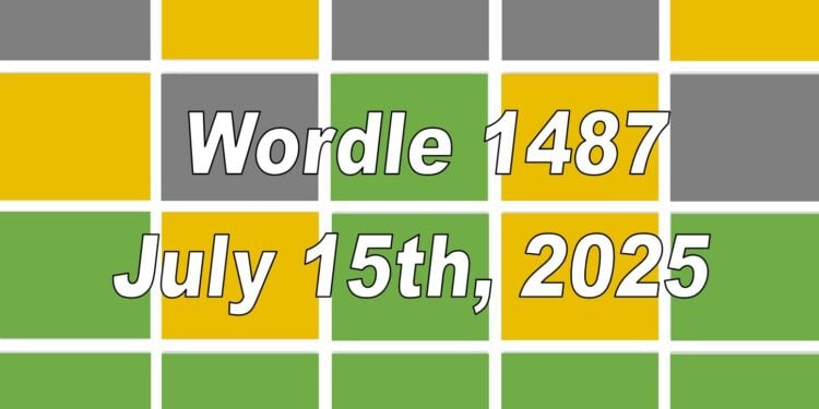 Daily Wordle 1487 - 15th July 2025