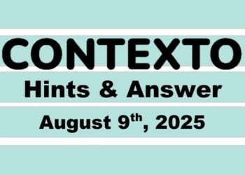 ‘Wordle’ Answer Today 1512 August 9th 2025 – Hints and Solution (8/9/25)