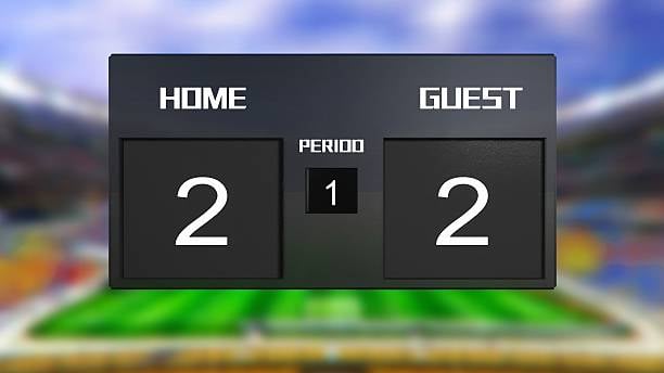 score, tie, draw