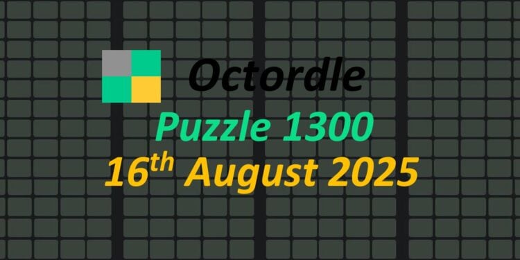 Daily Octordle 16th August 2025 Answers Today 1300