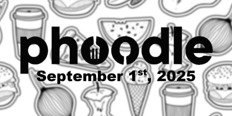 Daily Phoodle - 1st September 2025